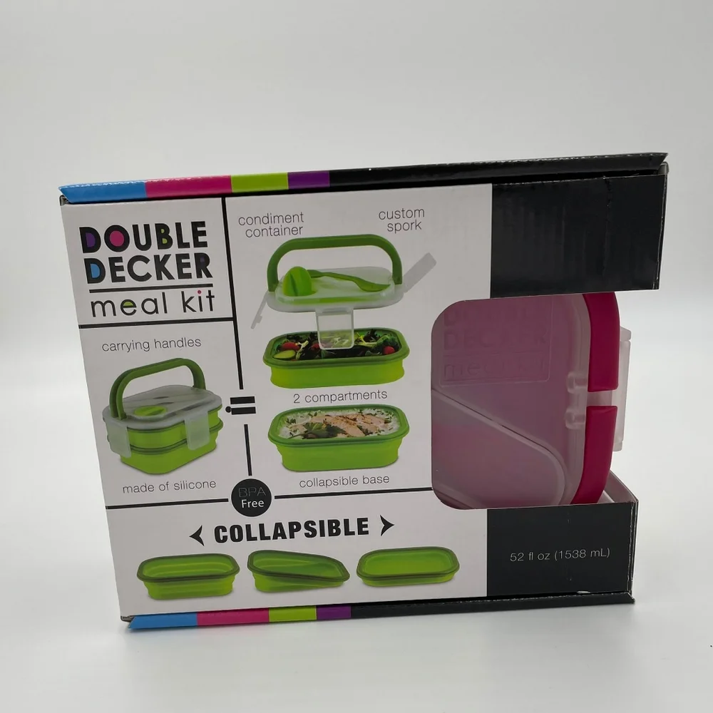 Double Decker Meal Kit, Food Container, 52 fl Oz (1538 ml), - Picture 4 of 5